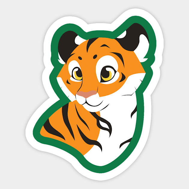 Tiger Sticker by Kimmorz